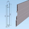 Profil do burty 25mm środkowy 210mm aluminium surowe